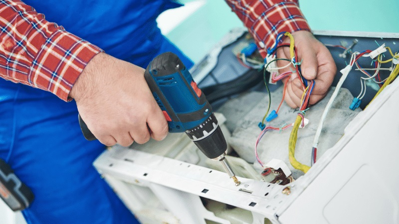 Kırkağaç Samsung Samsung çamaşır makinesi kart tamiri – Su almama arızası orijinal parça ile giderildi. - Teknik servis örneği